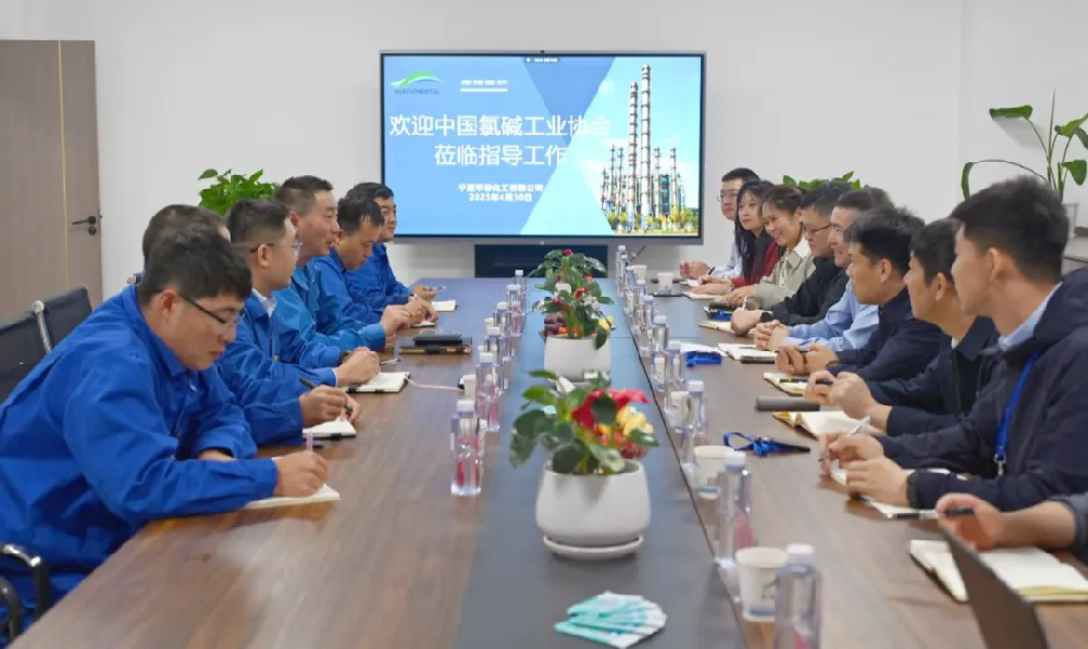 中国氯碱工业协会等领导一行莅临宁夏华御化工调研指导工作